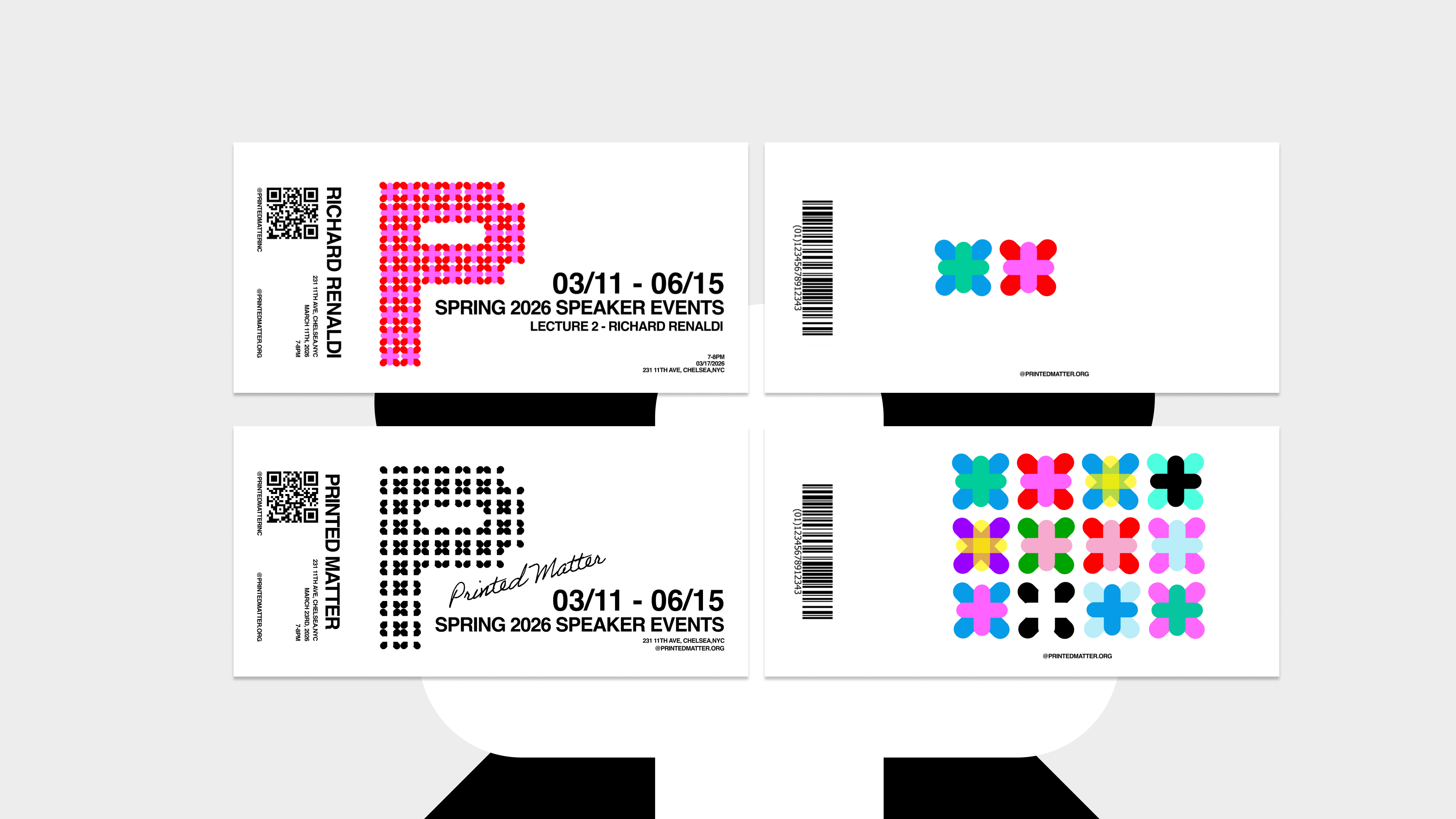 Event tickets design
