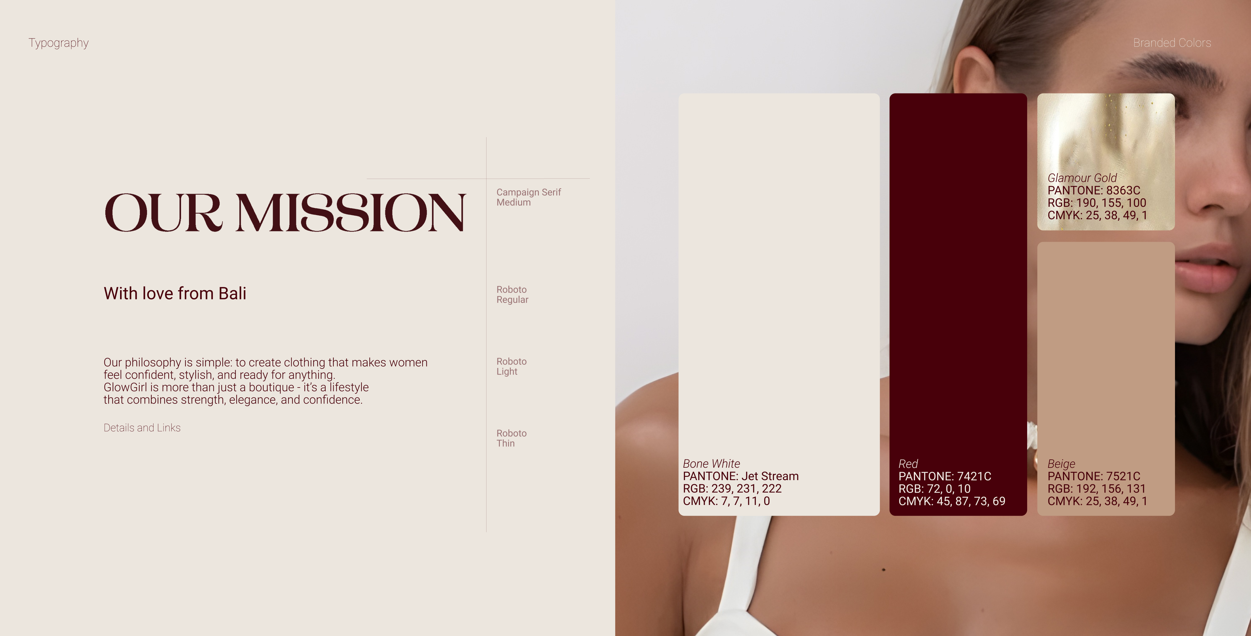 Glow Girl brand design